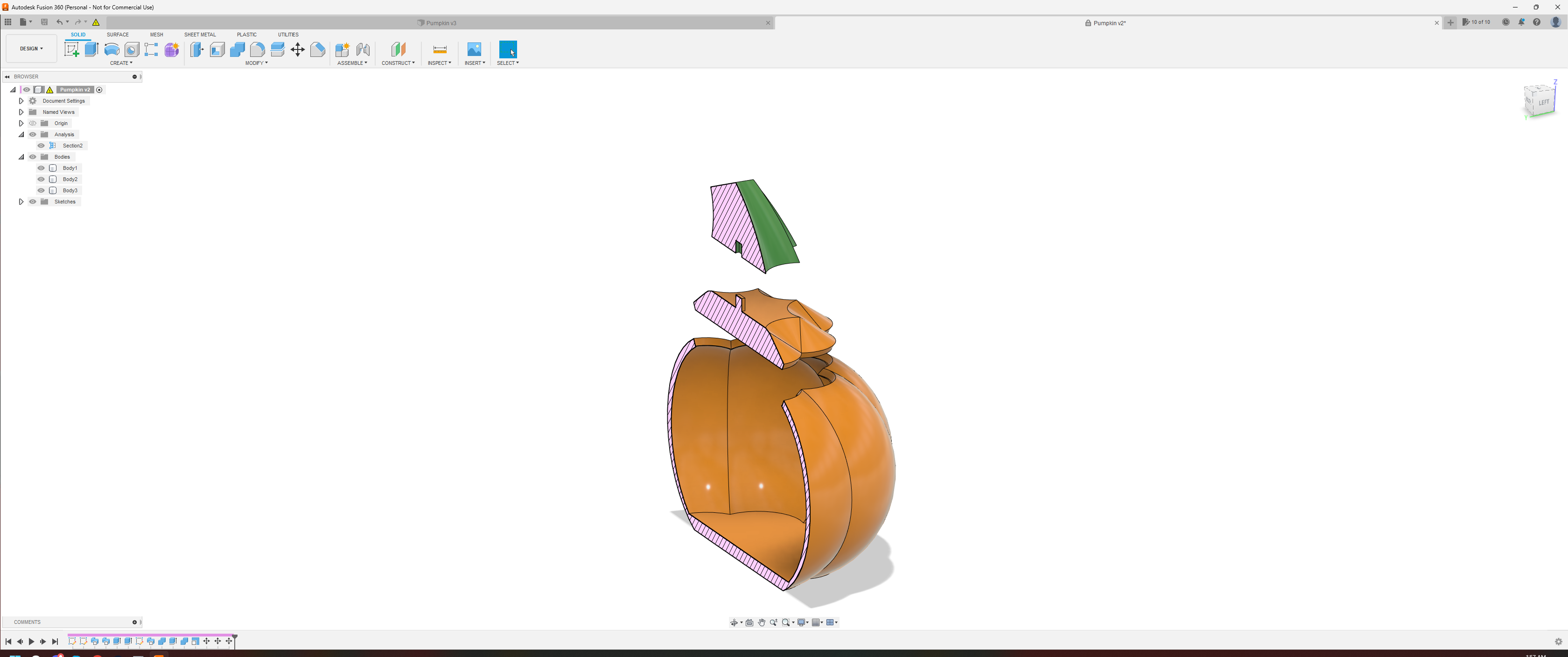 Miniatura 4 do modelo 3D Pumpkin candy box