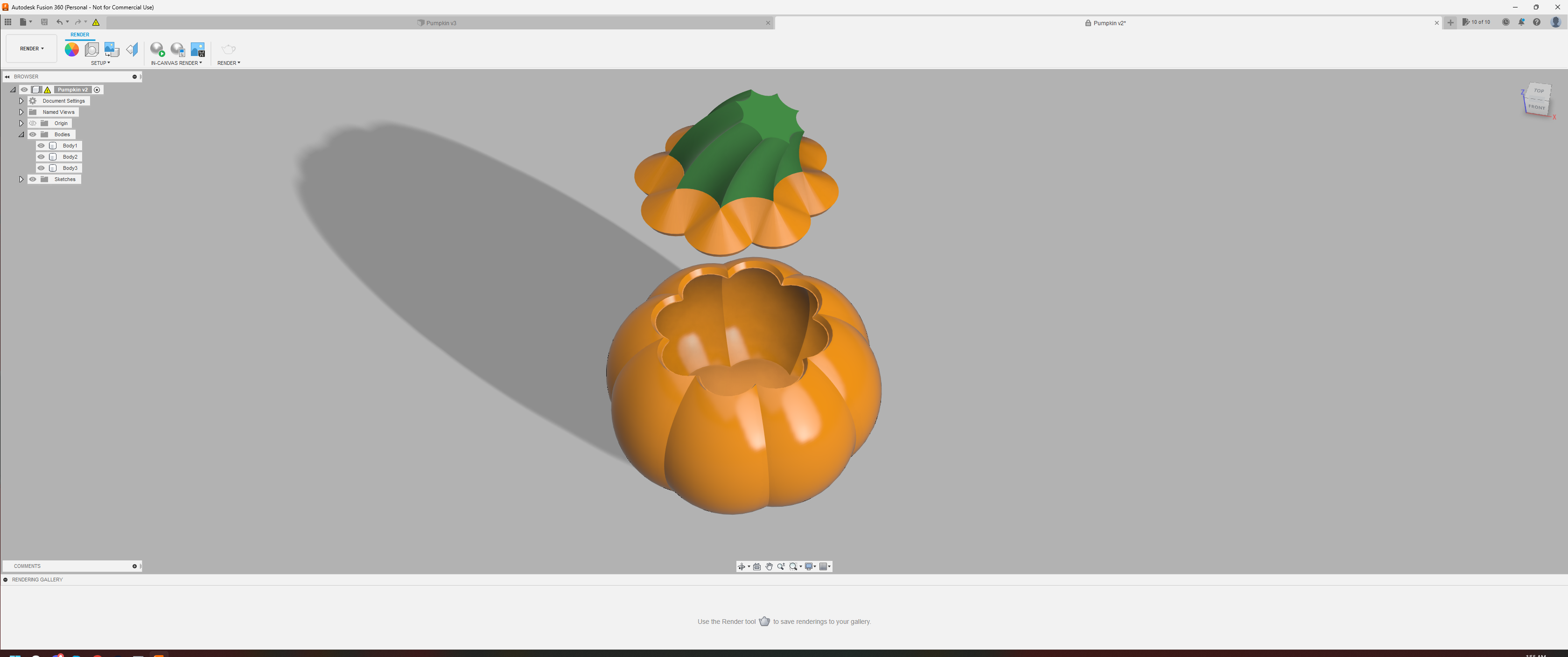 Miniatura 3 do modelo 3D Pumpkin candy box