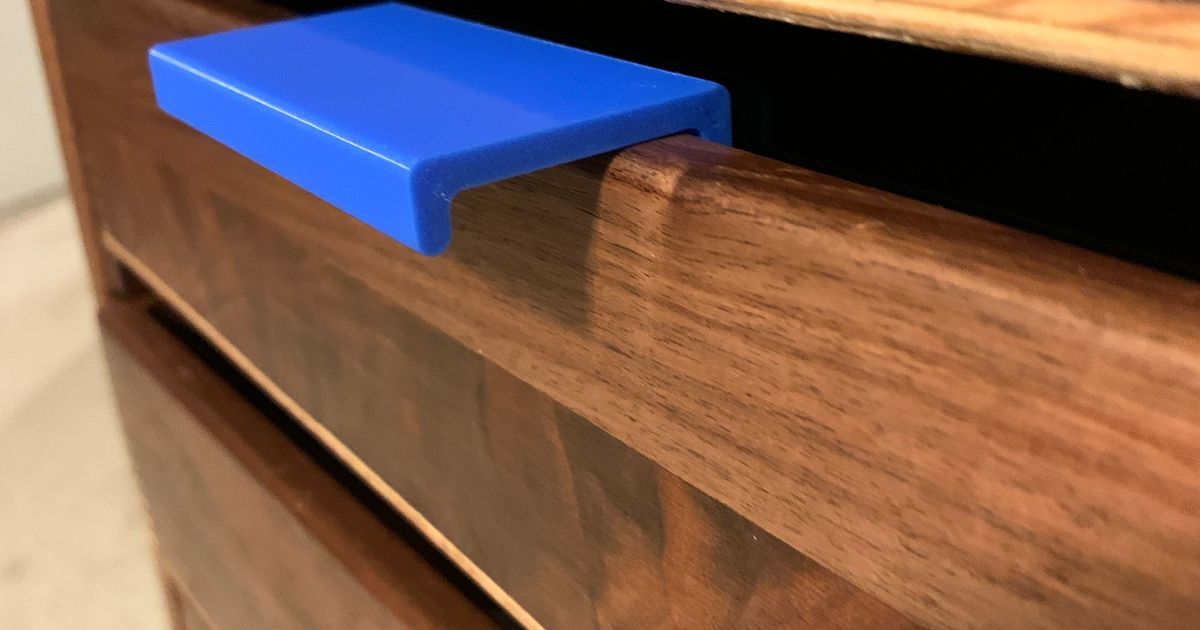 Drawer Lip Pull by mhakeman Download free STL model