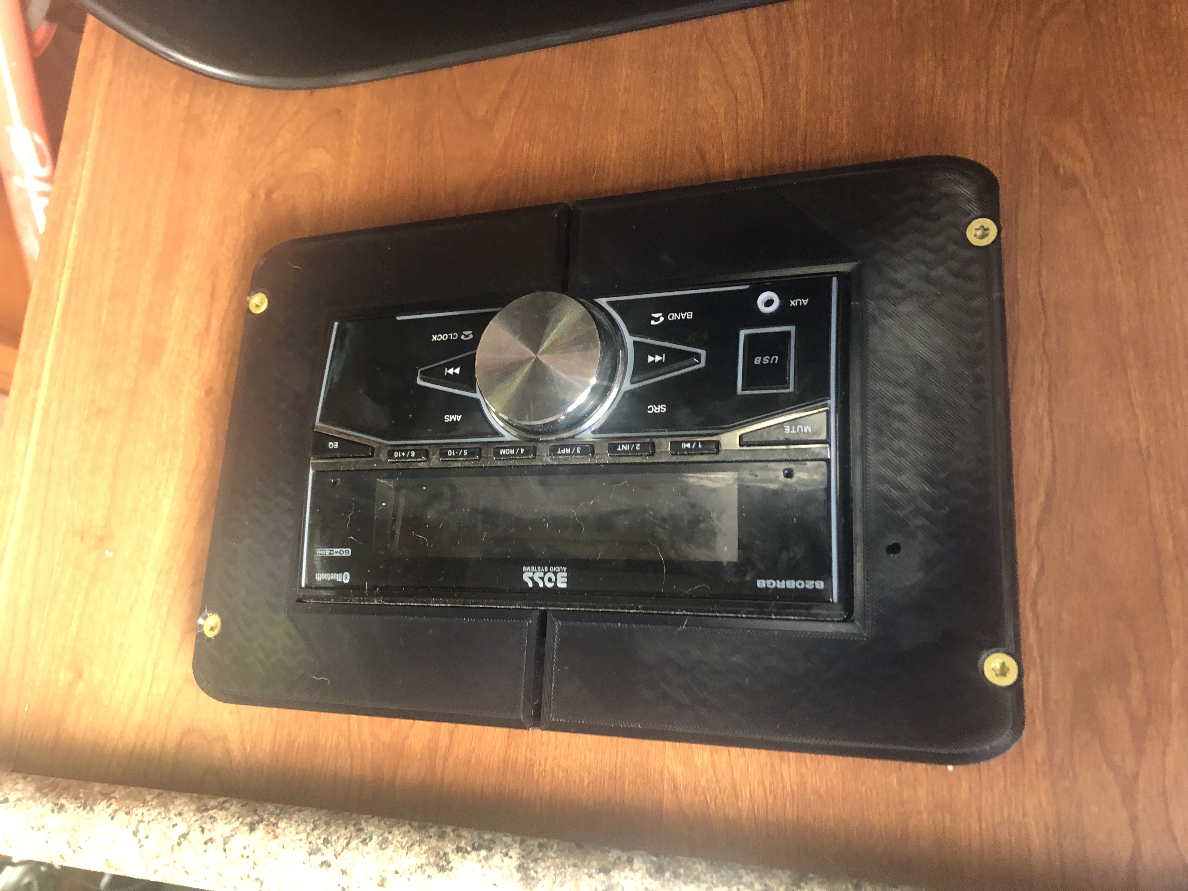 RV Radio to Double DIN adapter