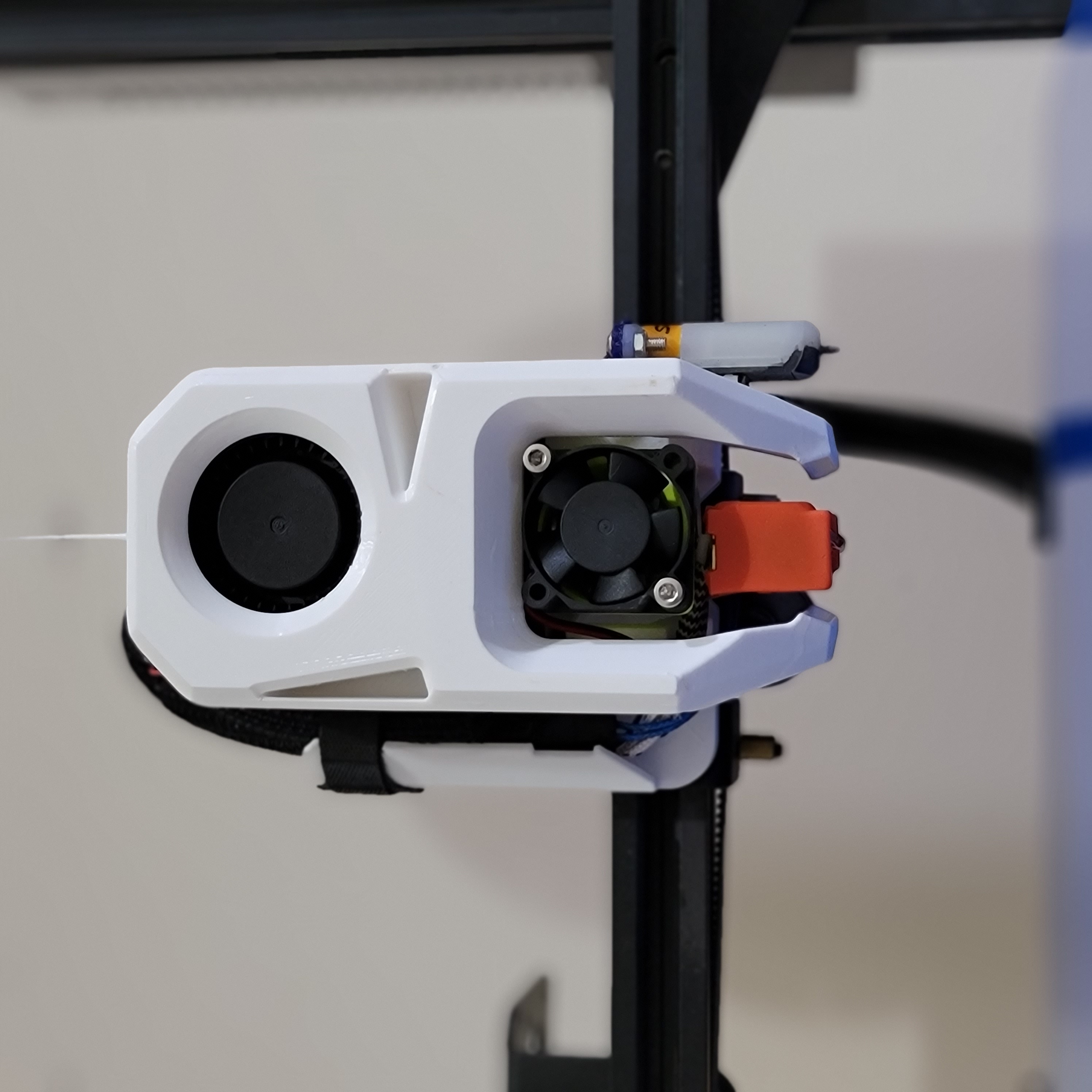 MAK Vector Duct - LGX Lite V6 Volcano Creality/Ender 3 Mount