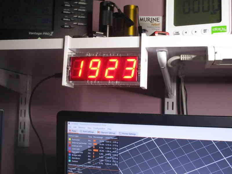 Shelf hanger for 4 digit LED Clock Kit