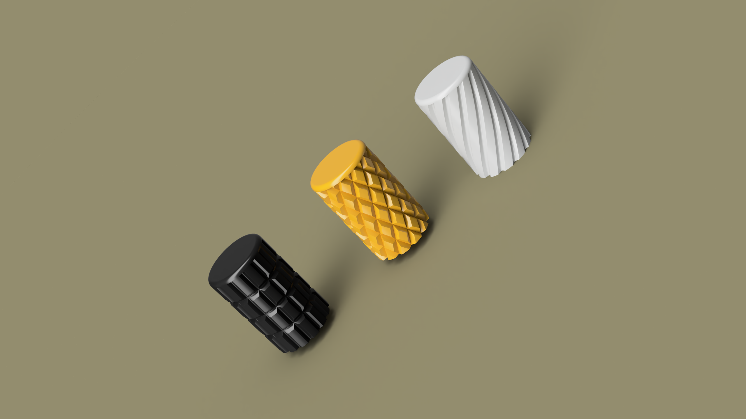 Miniatura 3 do modelo 3D Knurled Cabinet knobs