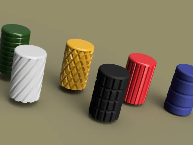 Knurled Cabinet knobs