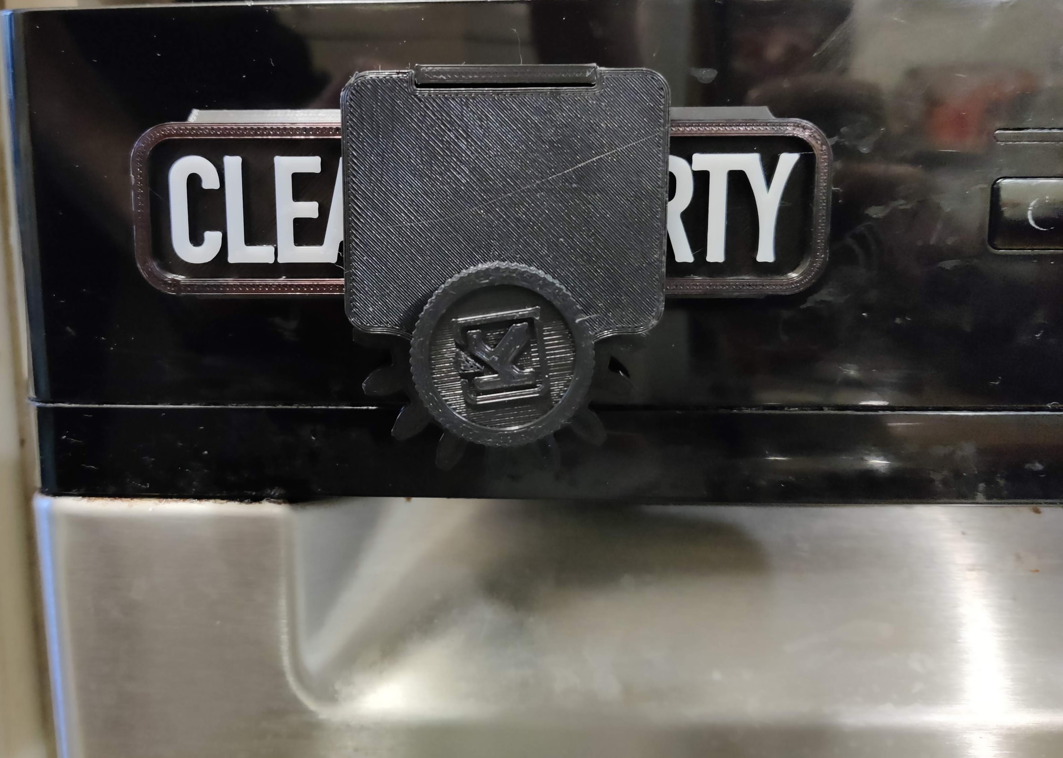 Clerty - Mechanical Dishwasher Sign Filament Change version 3D model thumbnail