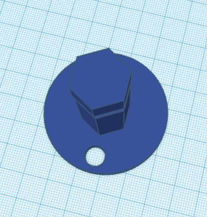 Hexagonal handle with M5 screw hole
