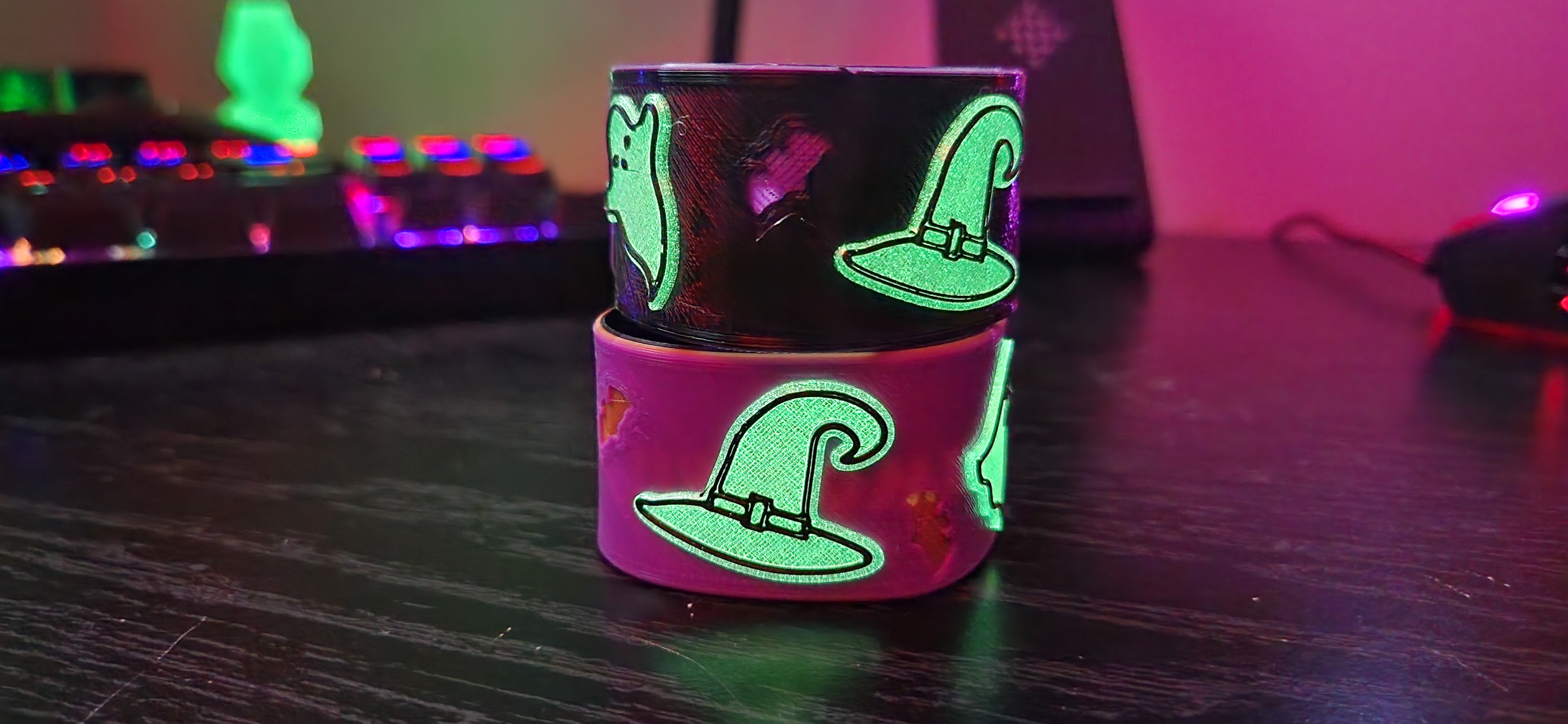 Witches, Ghost and Bats TPU Wristband