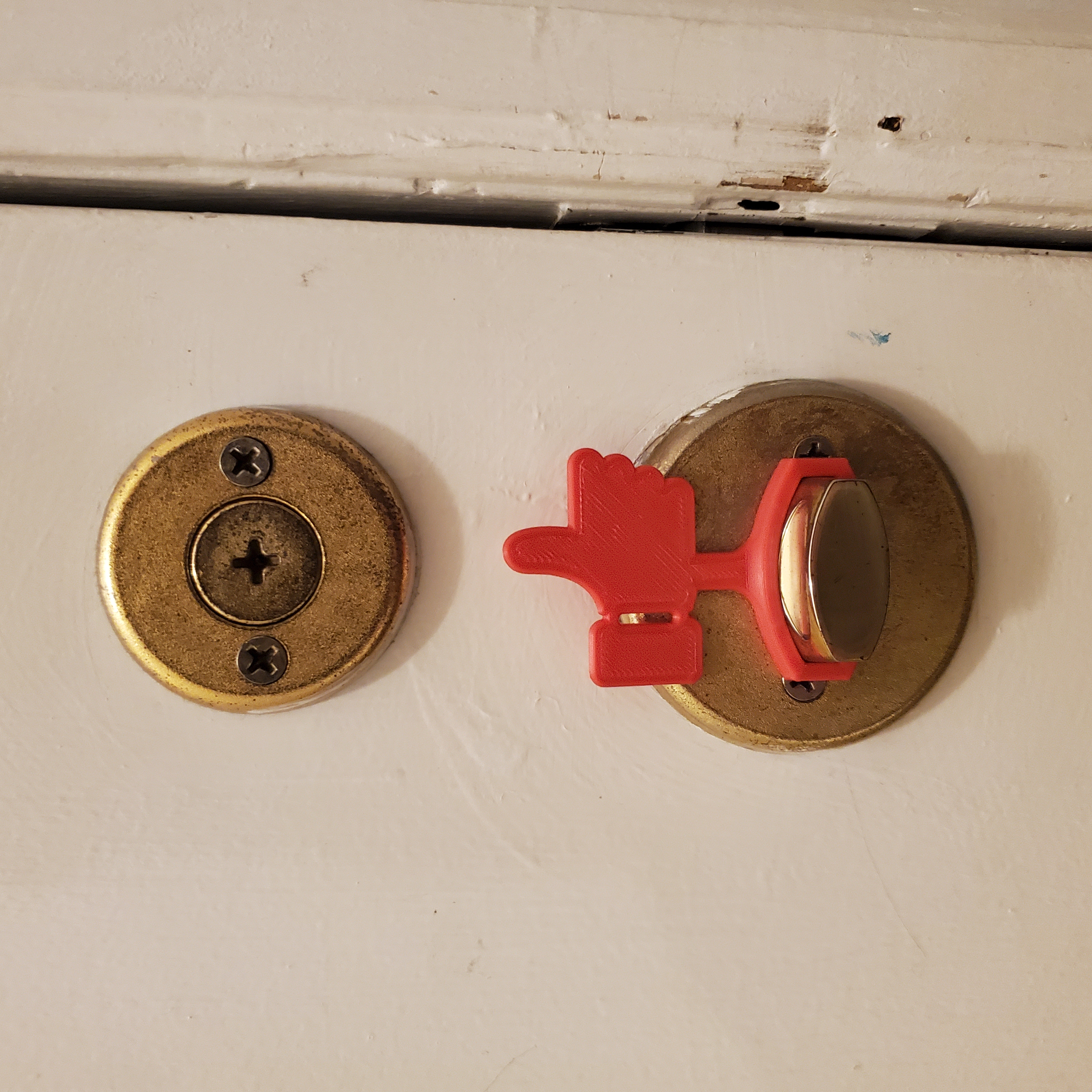 Deadbolt Lock Flag