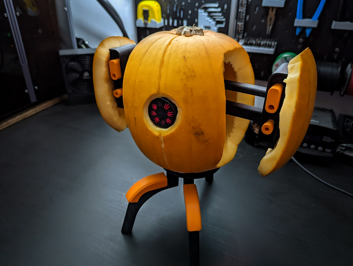 Portal Turret Pumpkin