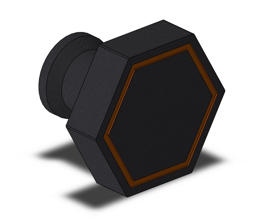 Hexagon knob