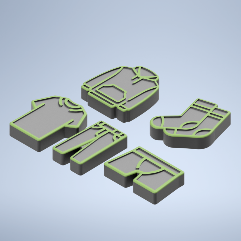 Clothes Knob Collection by RubenMTS Download free STL model