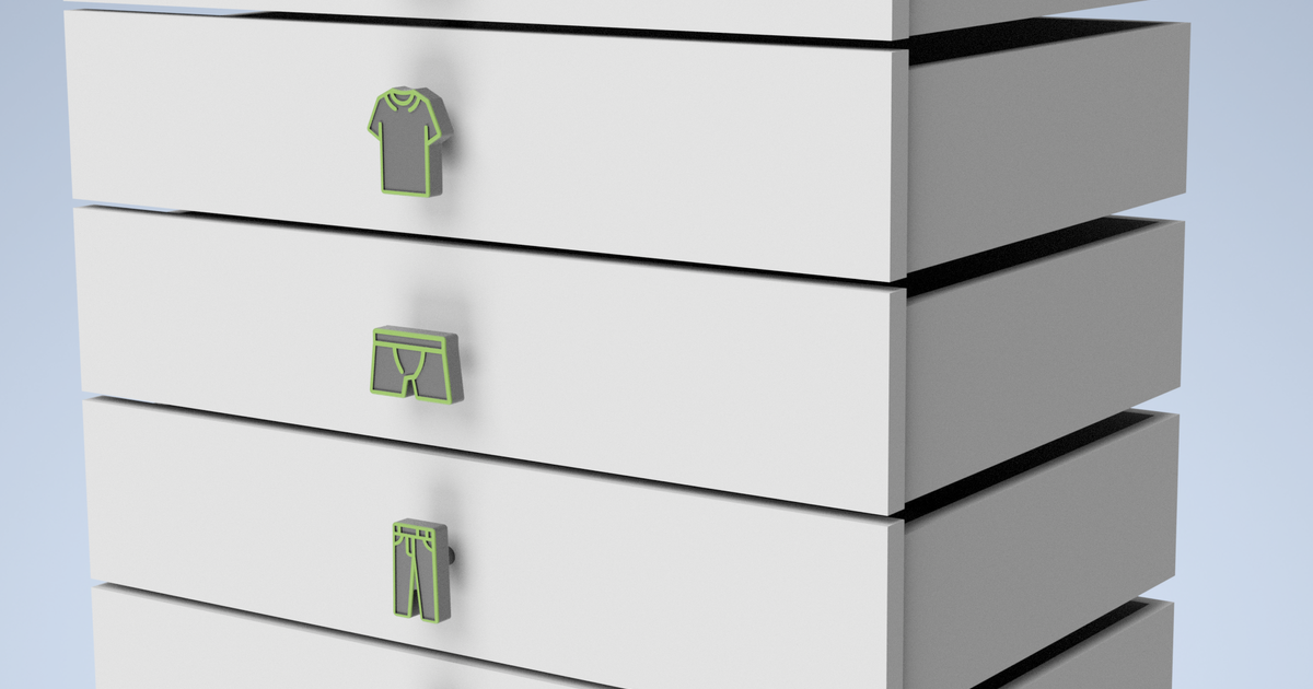 Clothes Knob Collection by RubenMTS Download free STL model