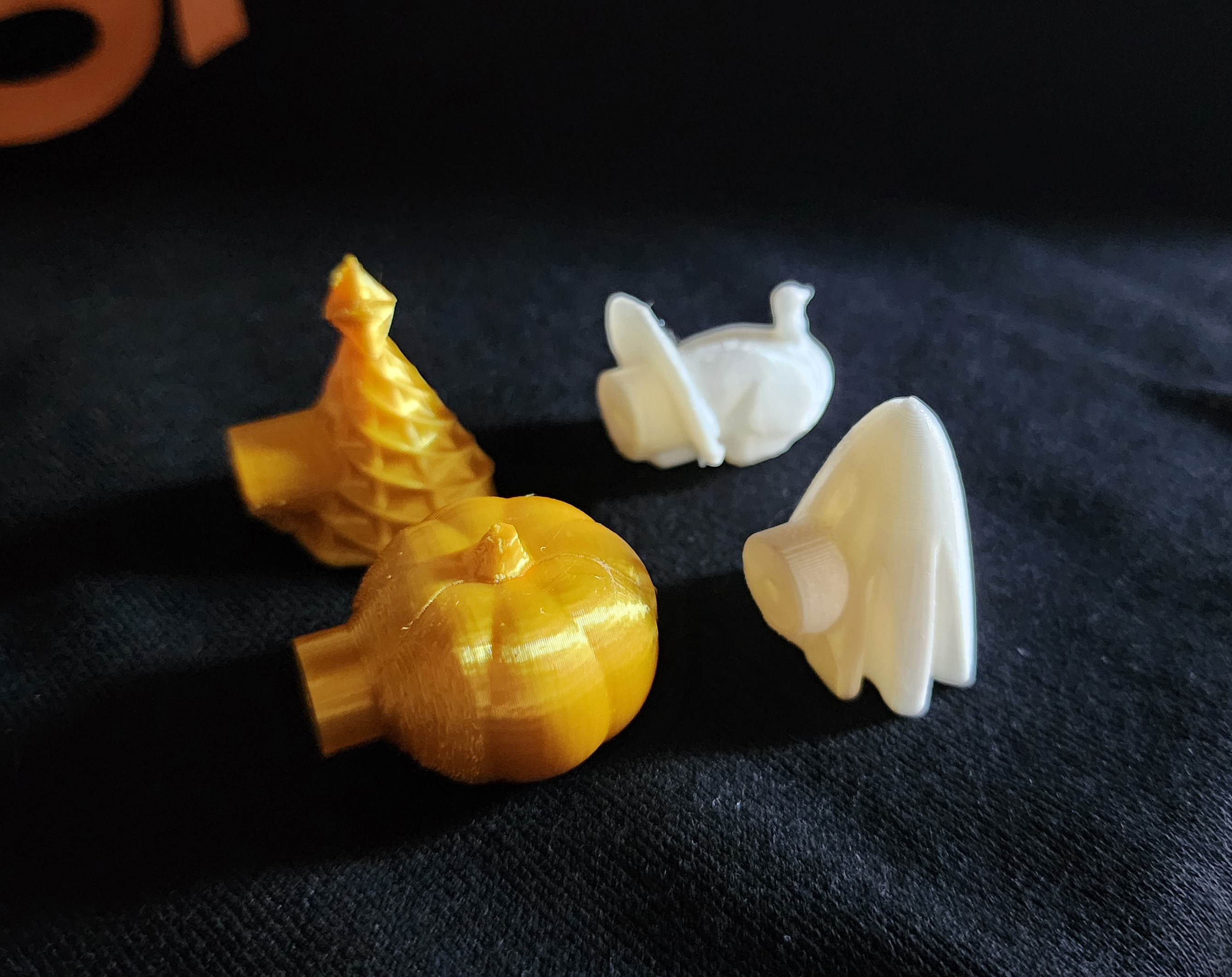 Miniatura 3 do modelo 3D Holiday Cabinet Knobs - xmas tree, pumpkin, ghost, & turkey