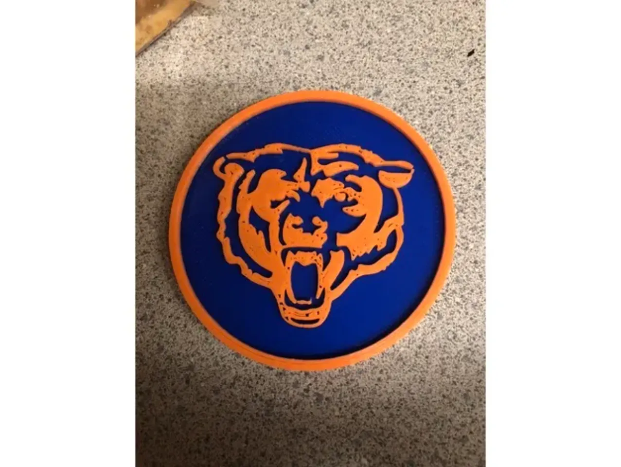 Chicago Bears Coaster by MrDaedalus | Download free STL model  display picture 1