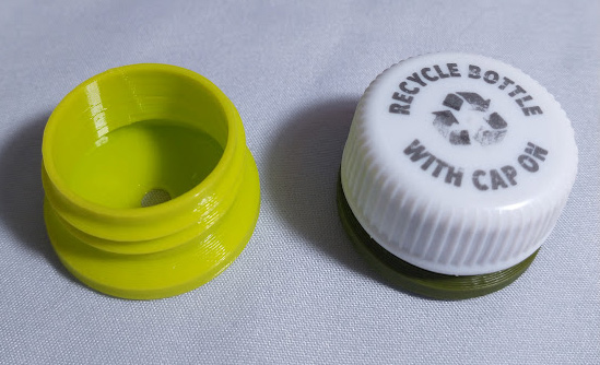 Screw Cap Knob - PET Bottle Cap Recycle and Hidden Storage