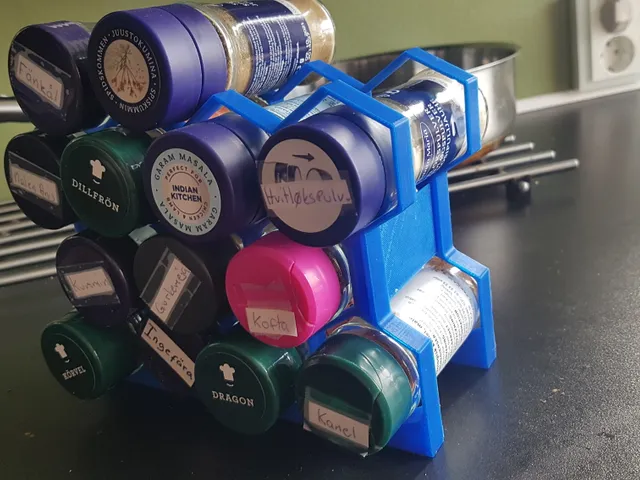 hexagon spice rack