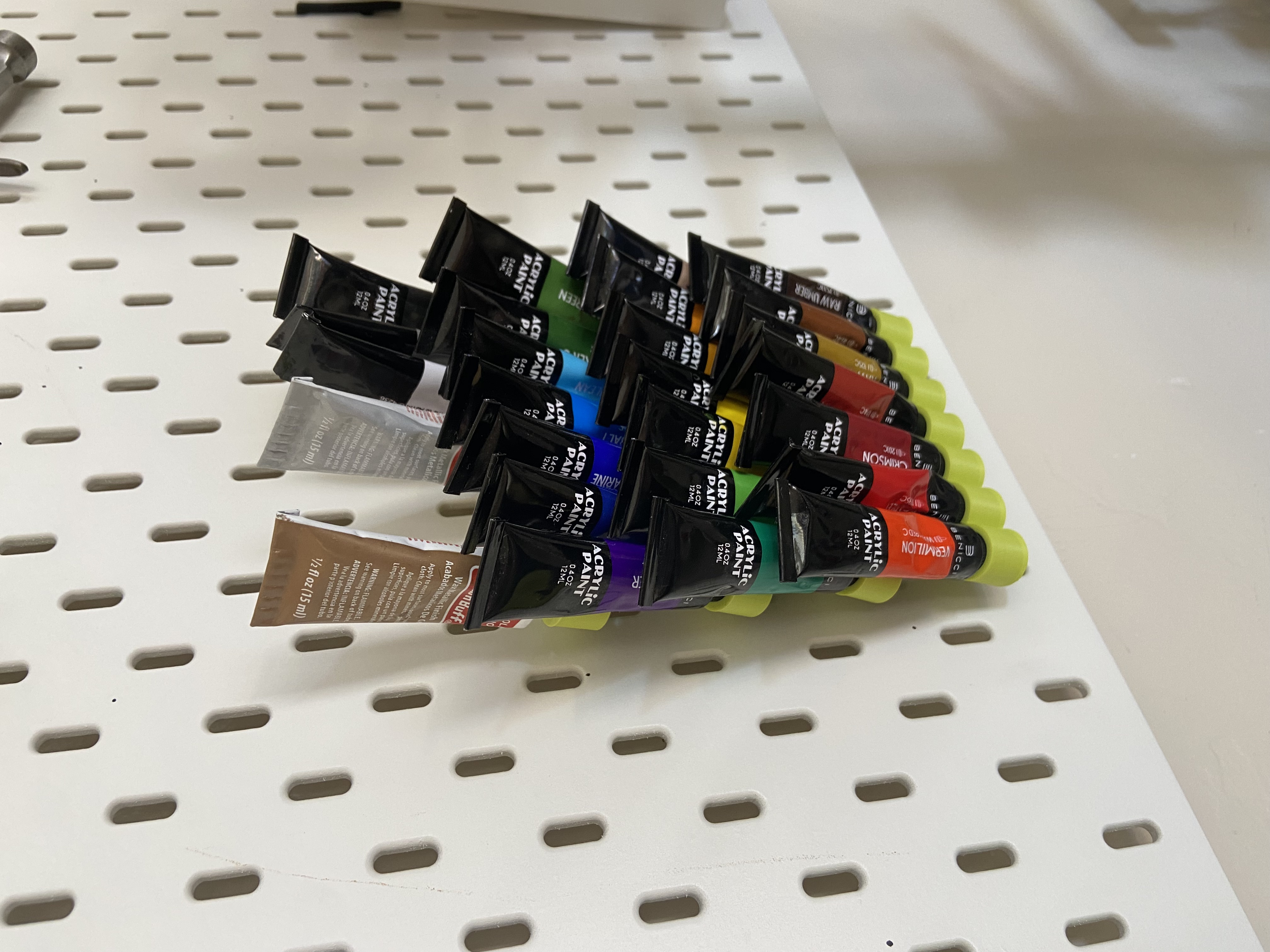 Ikea Skadis Pegboard Paint Holder