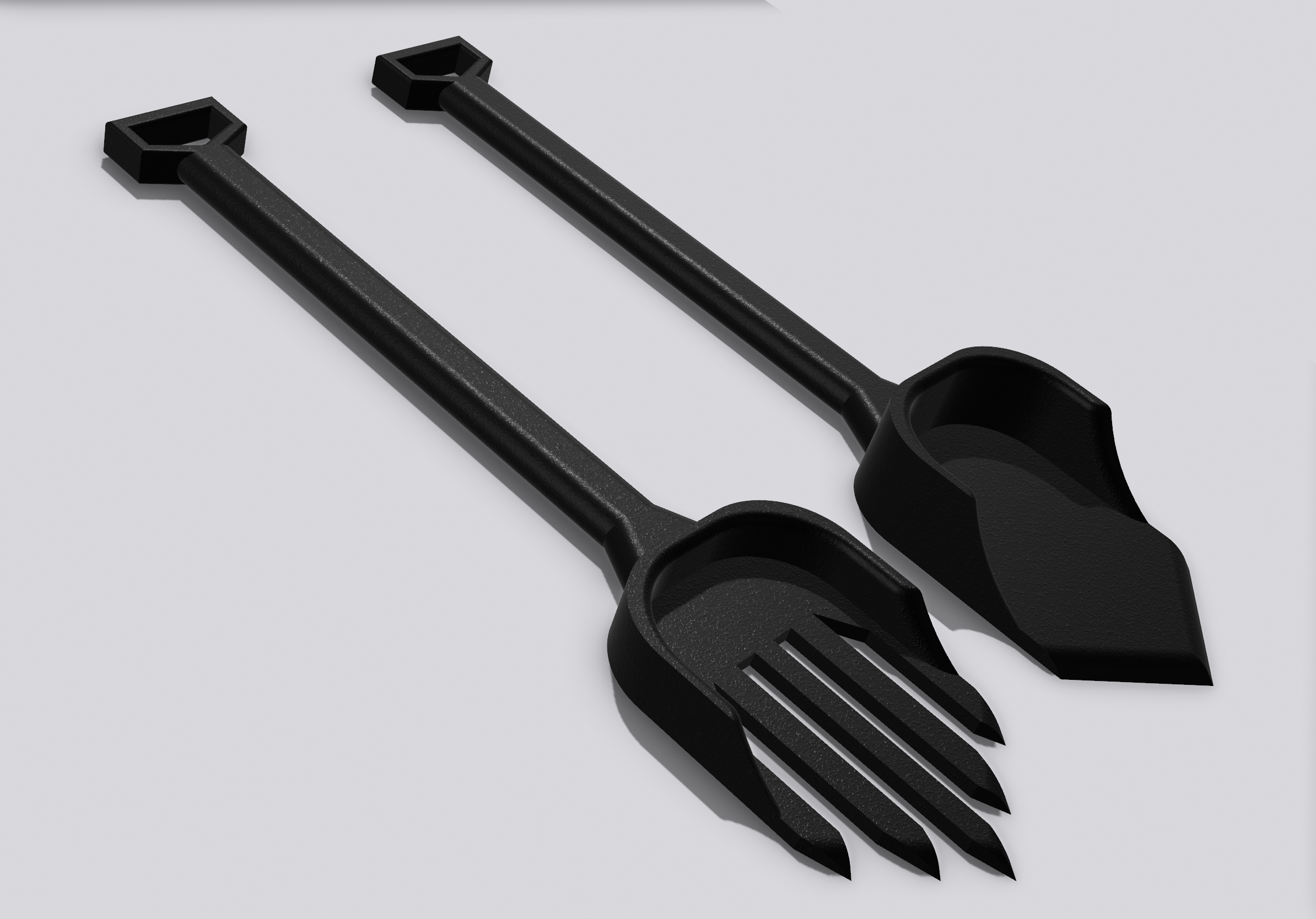 Mini Shovel and Forks