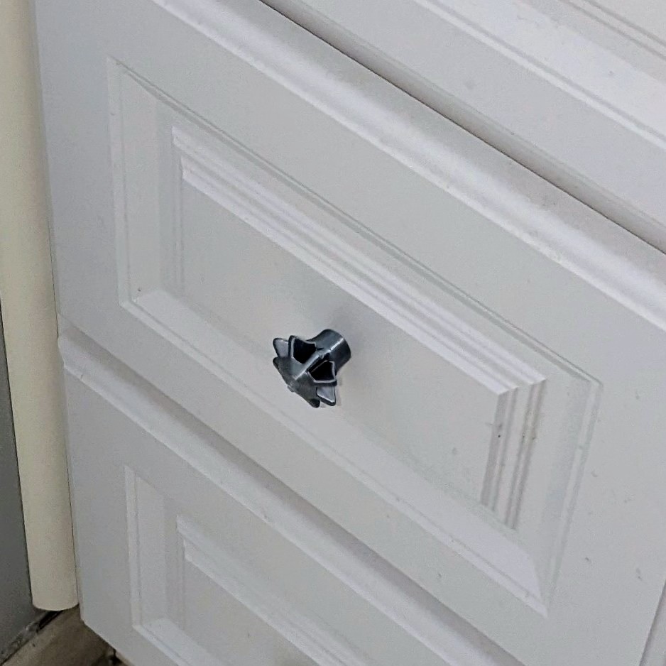 Drawer or cabinet knobs, designs 1 and 2