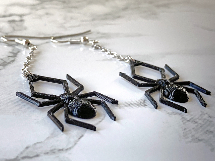 Spider Dangle Earrings by PenolopyBulnick | Download free STL model ...