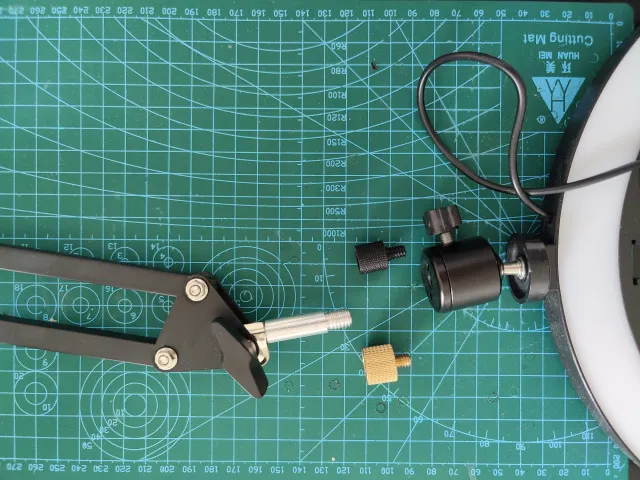 Microphone 3/8 male to 1/4 inch male adapter