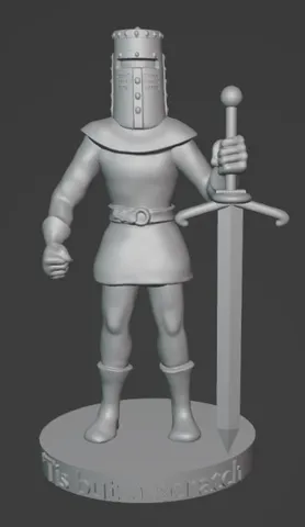 Black Knight from Monty Python's Holy Grail with detachable limbs.