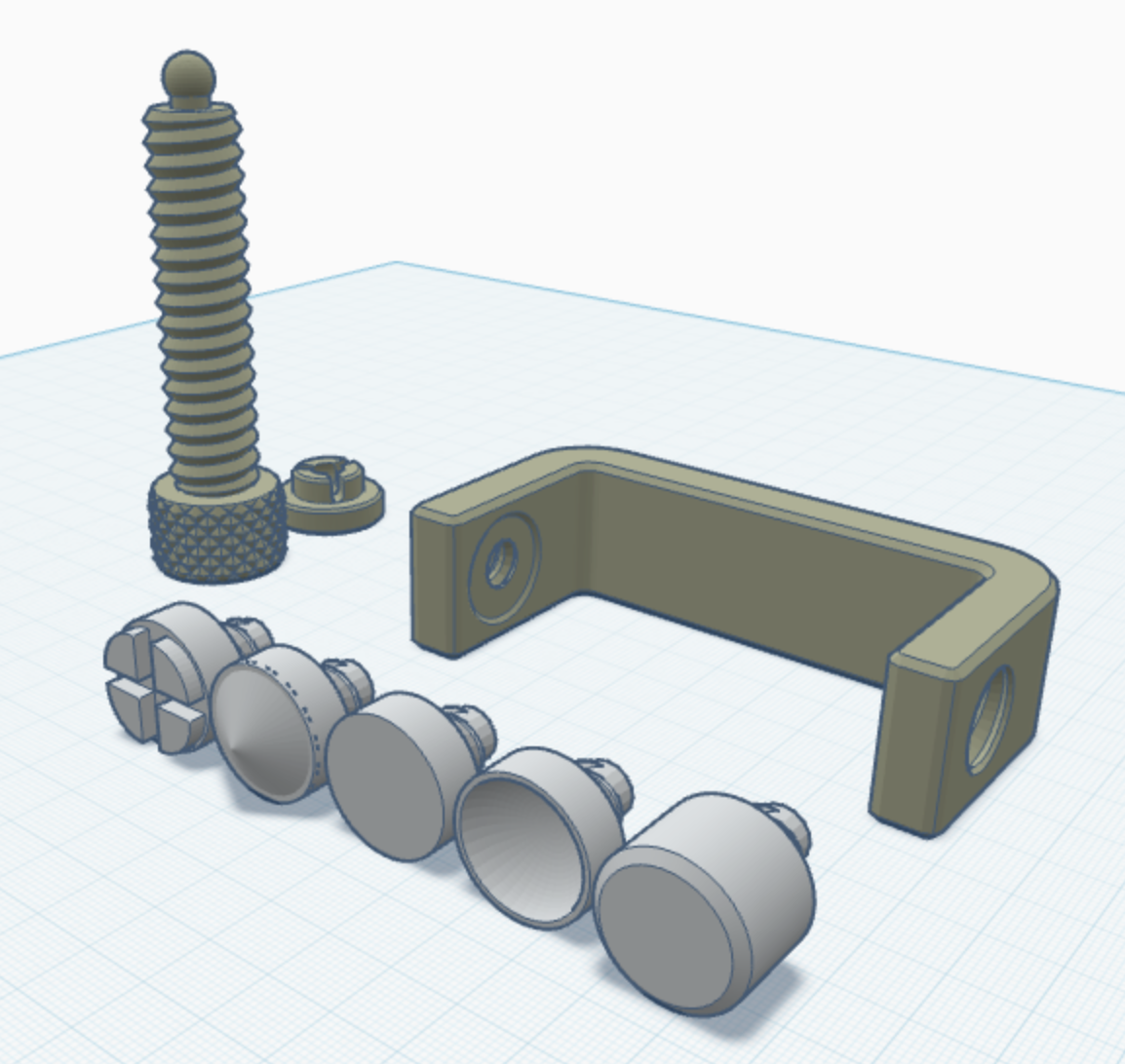 C clamp with interchangeable clamp bits
