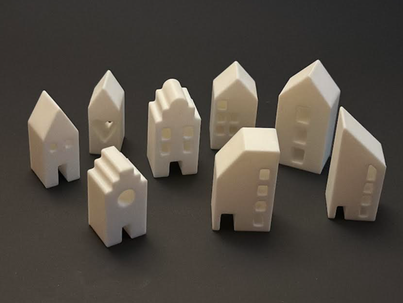 Mini Modern Houses | Christmas Decoration Set