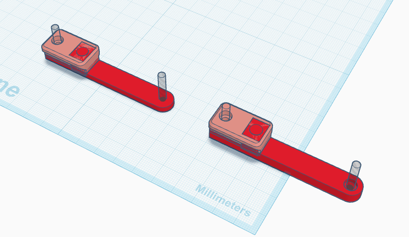 Mantis Holster lug for middle size Fidlock/Midlock 3D model