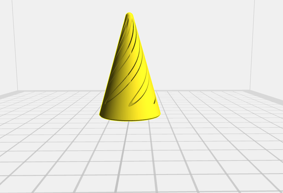 Spiral cone fidget