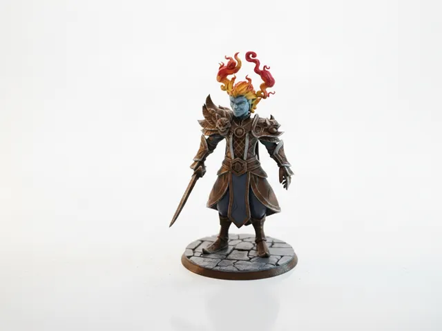 Mischievous Elf Warrior Figurine Fantasy 3D Printable