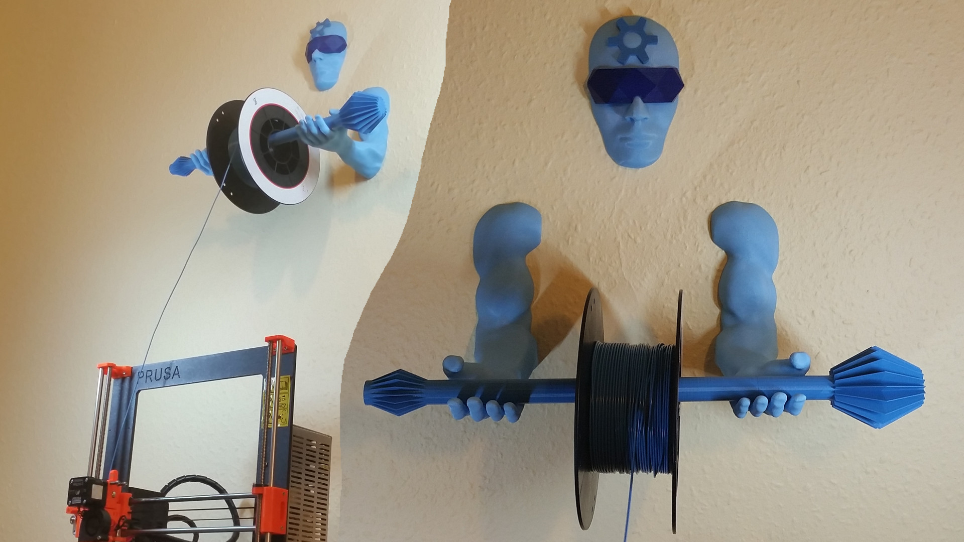 Wall Mounted Filament Spool Holder - 3D Printing Guardian