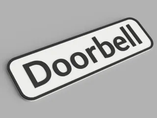 Doorbell sign by pavol.n | Download free STL model | Printables.com