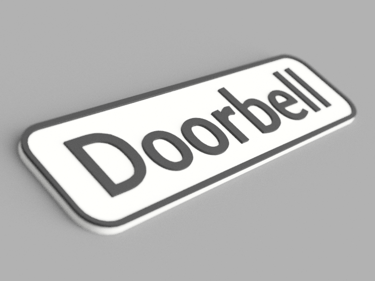 Doorbell sign