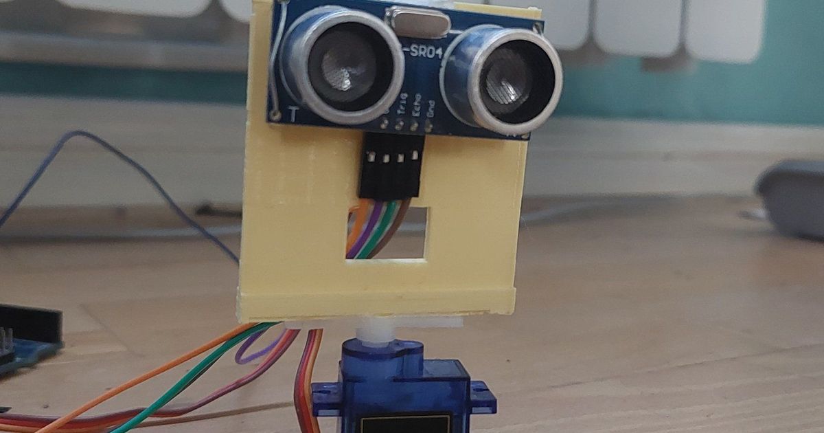 Arduino ultrasonic sensor holder by Simeon Sotirov | Download free STL ...
