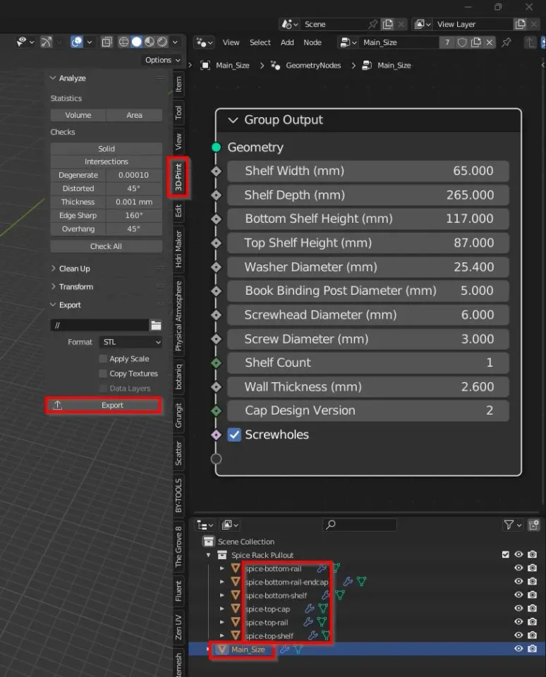 Spice Rack Pullout by SpongyBob, Download free STL model