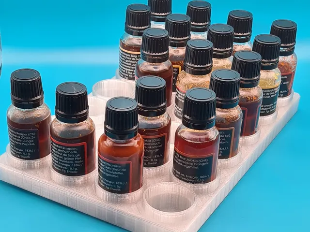 Chilli Sauce holder rack for fridge 30mm bottles