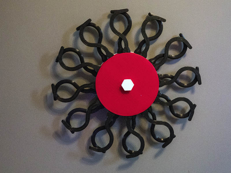 Remix of Kinetic Sculpture to fit on Refrigerator with Magnets 3D model thumbnail