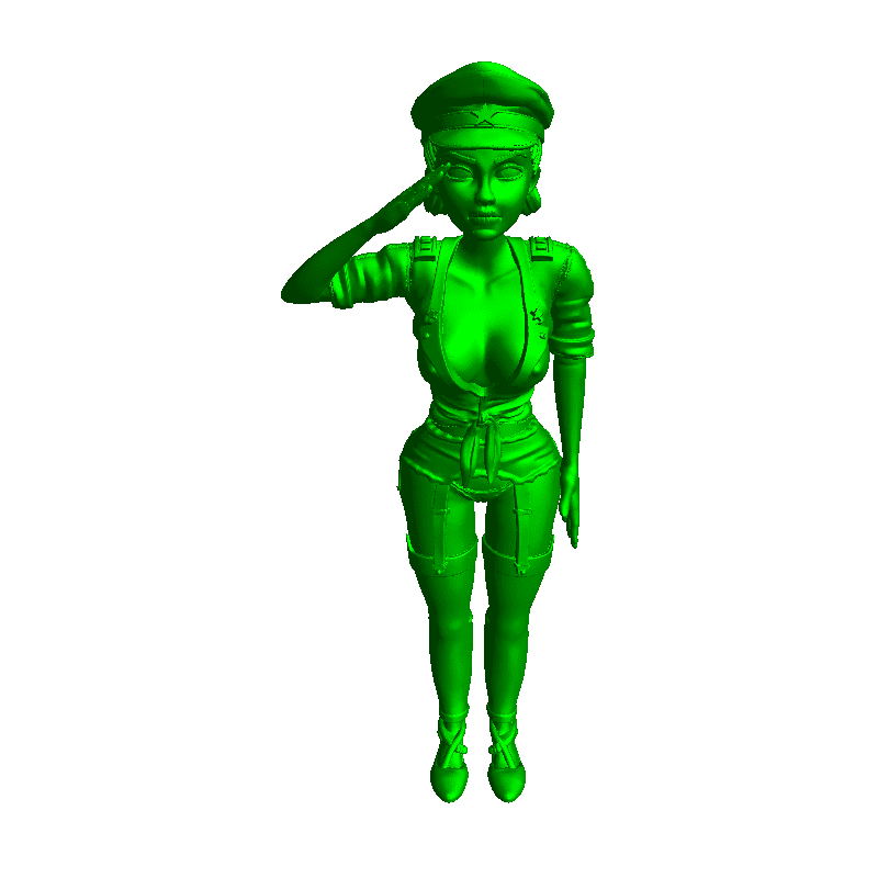 army girl by Yabousa Download free STL model Printables