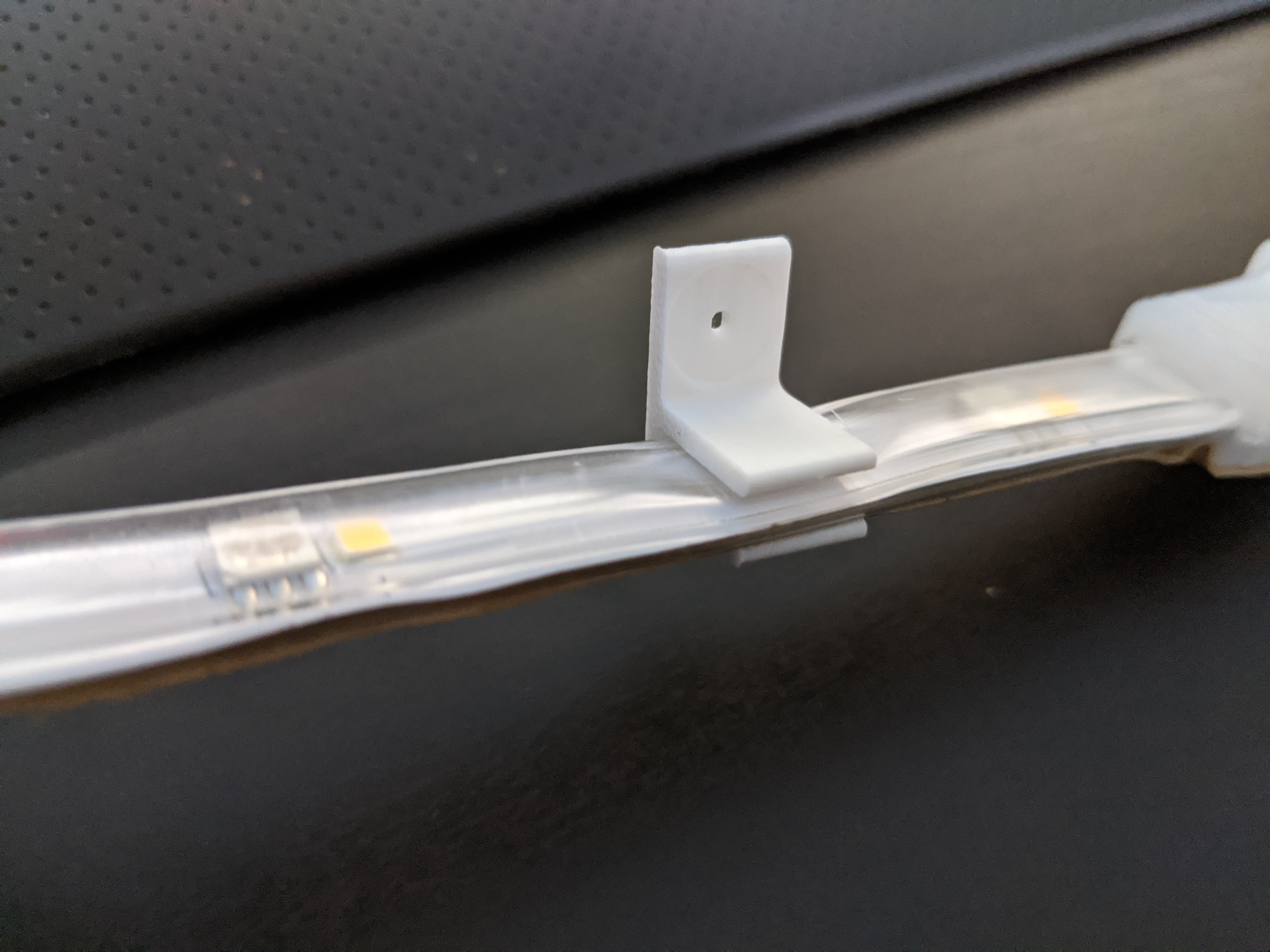 90 Degree LED Strip Clip - Thumbtack or Pushpin mount