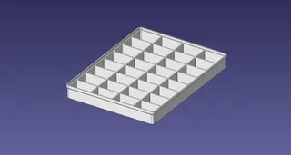3x4 units, third height, 4x8 grid Stackable Insertbox