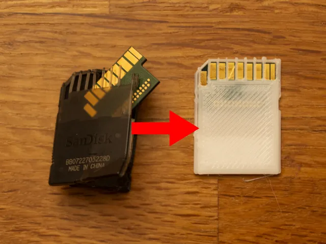 Fix broken SD Card (3d-print plastic hull)