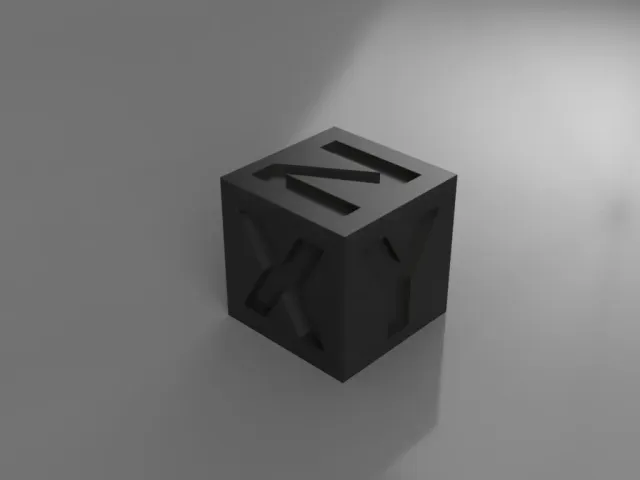 V3 XYZ calibration cube