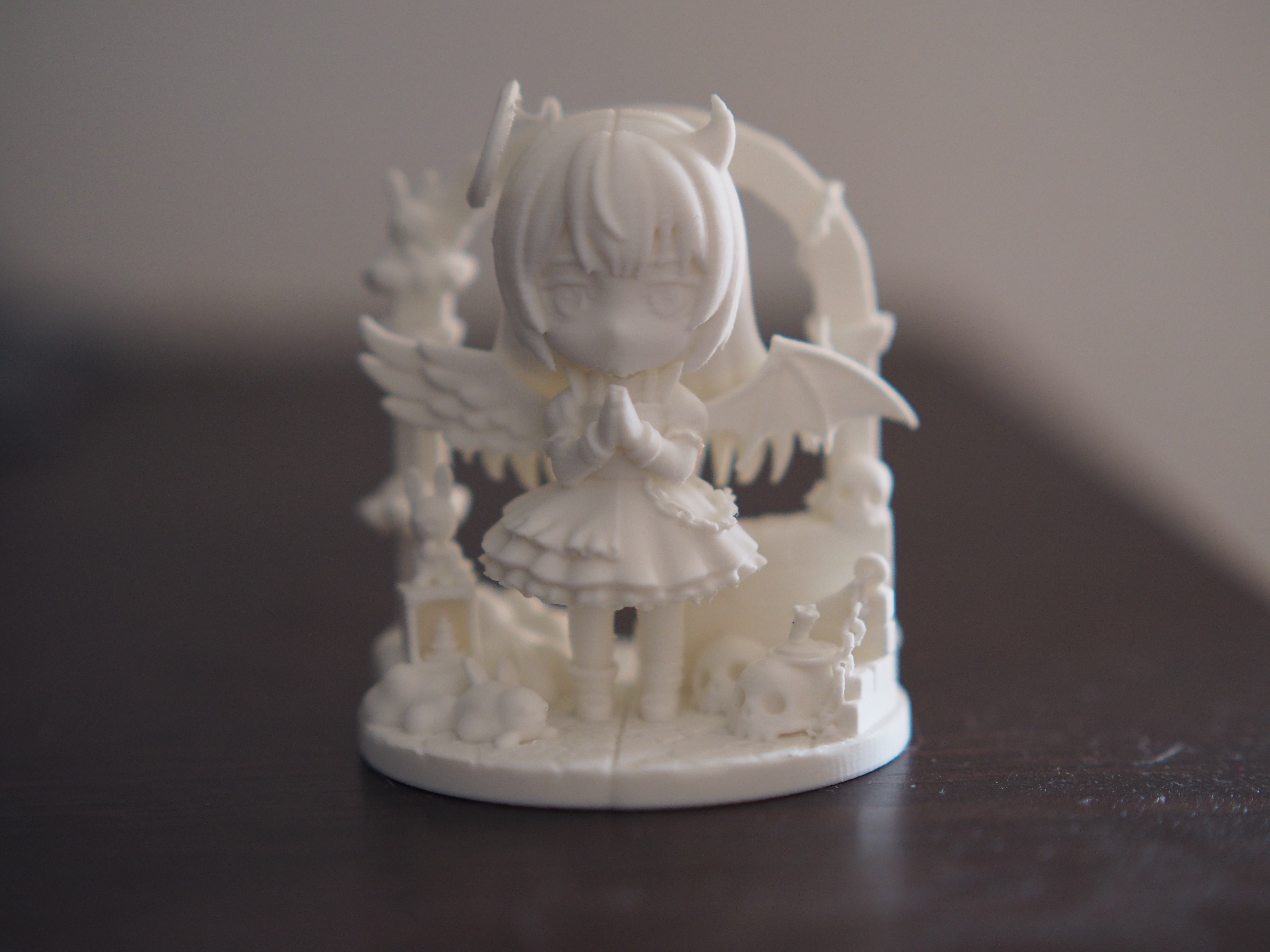 Angel & Demon Shrine Chibi 70mm – Dual Fantasy Figure