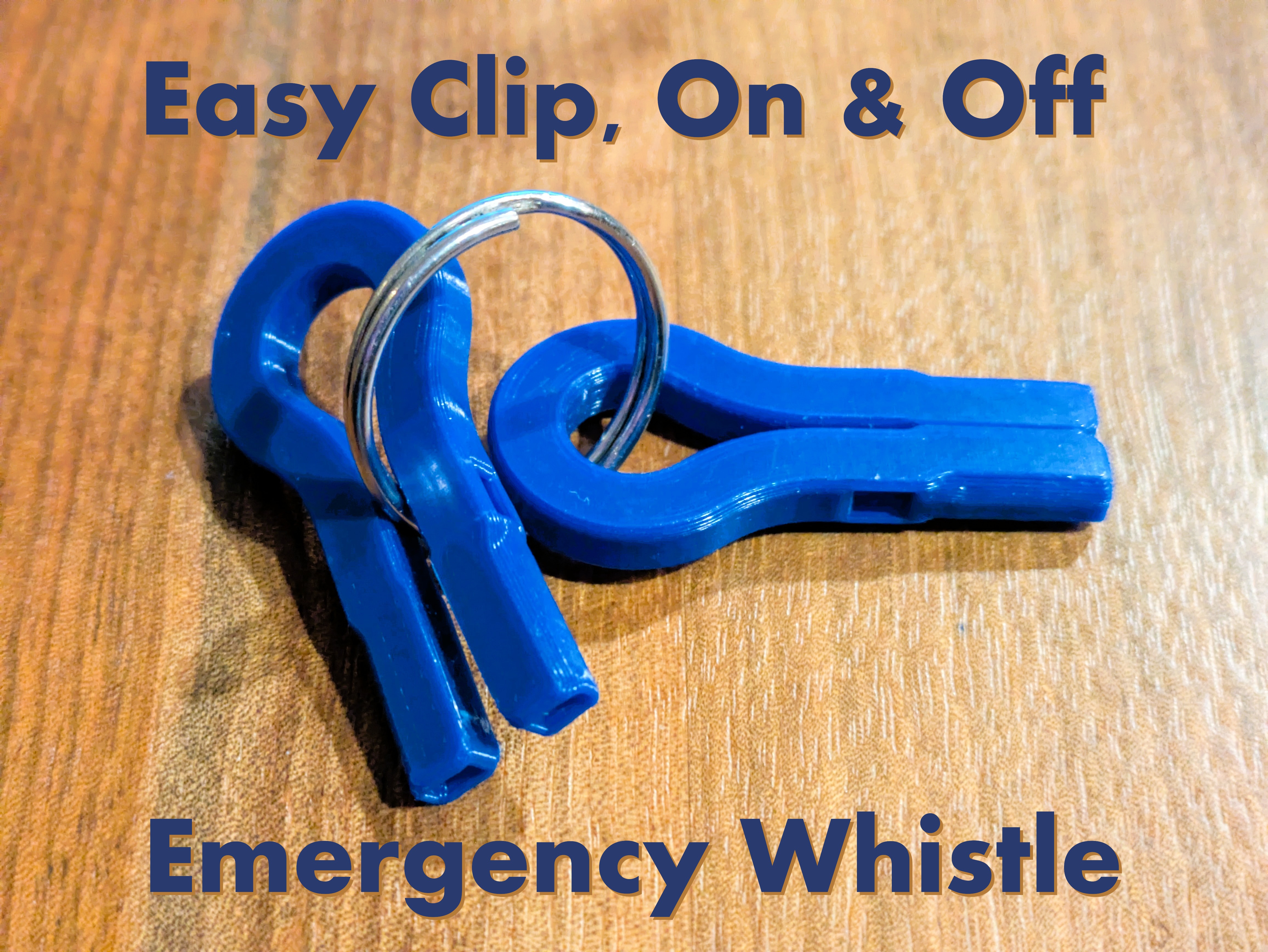 Clip-on Keychain Whistle 3D model