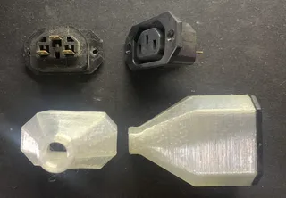 IEC C13 panel mount socket
