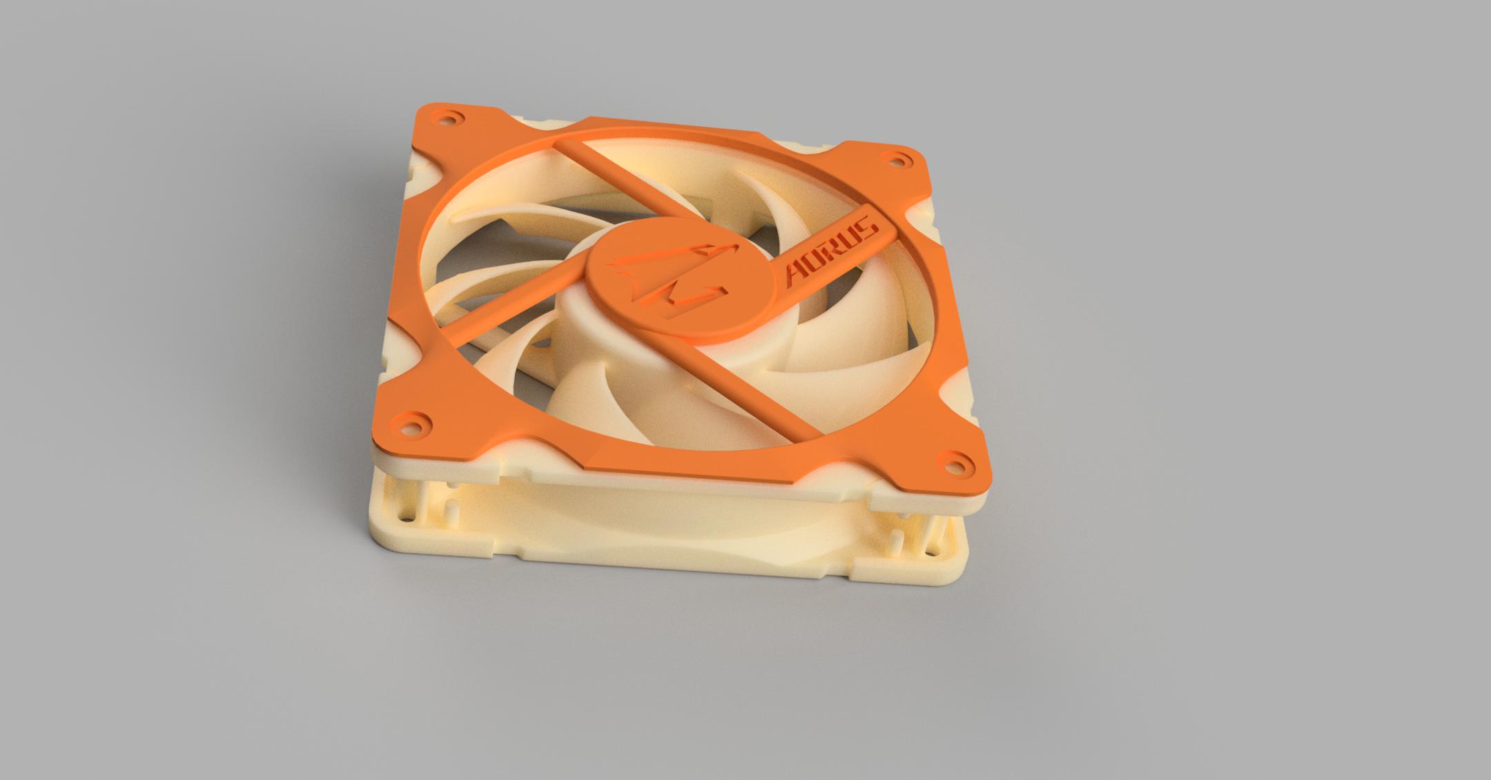 120mm Fan-Cover with Aorus Logo