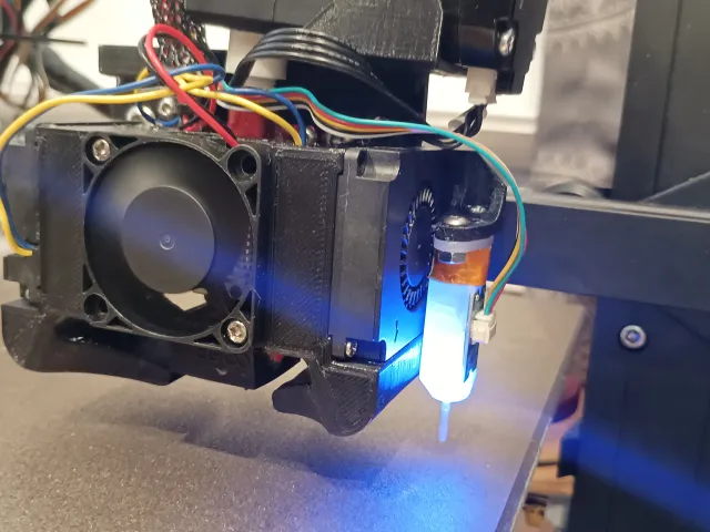 Elegoo Neptune 3 fan shroud with BLTouch mount