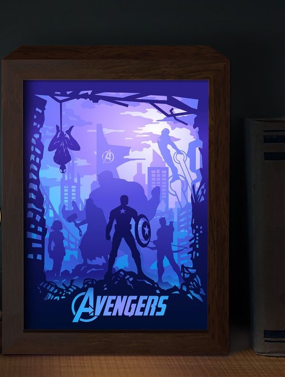 avengers lamp ligthbox v1 by tecnoculebras | Printables Store