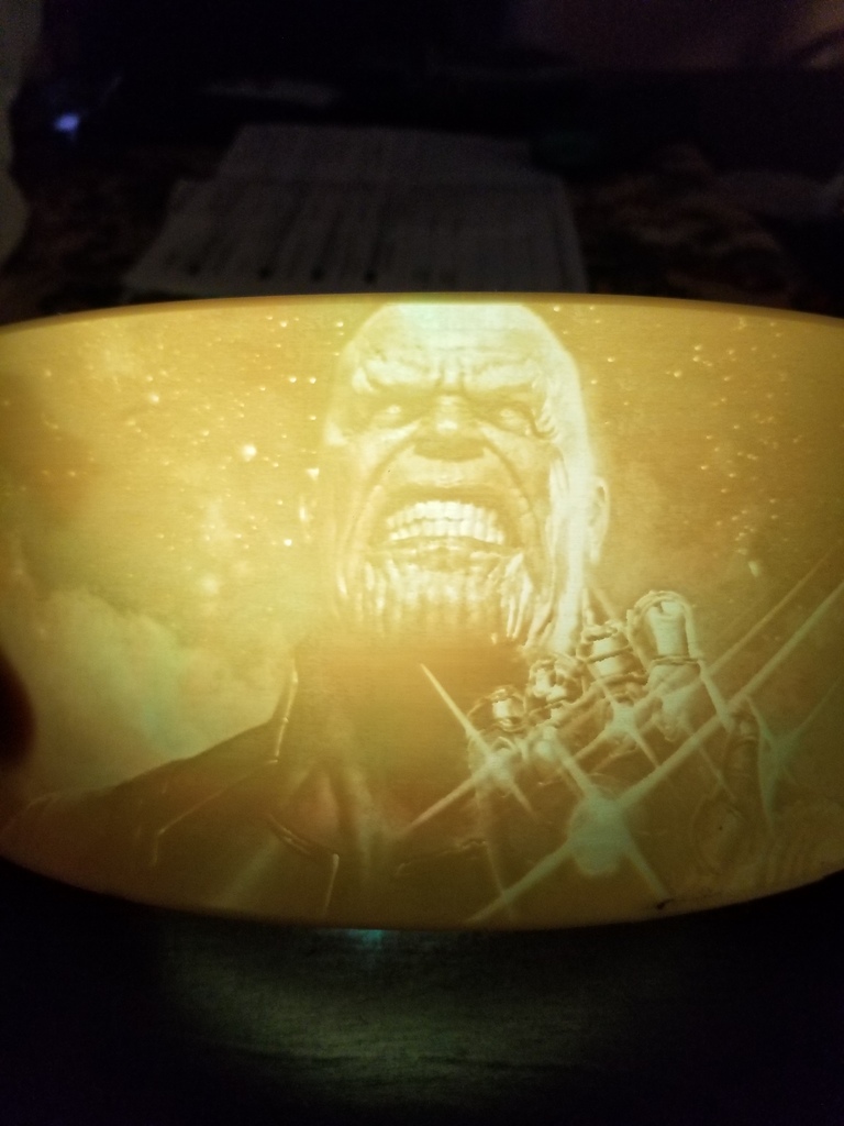 Thanos Infinity Gauntlet Lithophane 